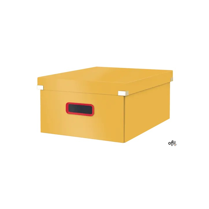 Pudełko do przechowywania Leitz C&S Cosy, duże, żółte, 53490019