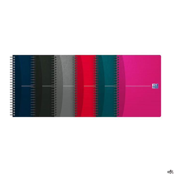 Kołonotatnik A5 90 kartek, kratka ESSENTIALS, OXFORD, mix,100102938