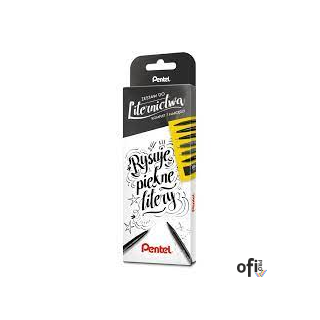 Kompletny zestaw do liternictwa czarny Zestaw-7 PENTEL