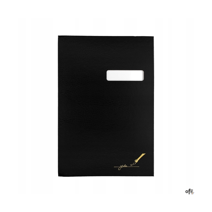 Teczka do podpisu 20-kart, okienko, czarna 1822246 BARBARA