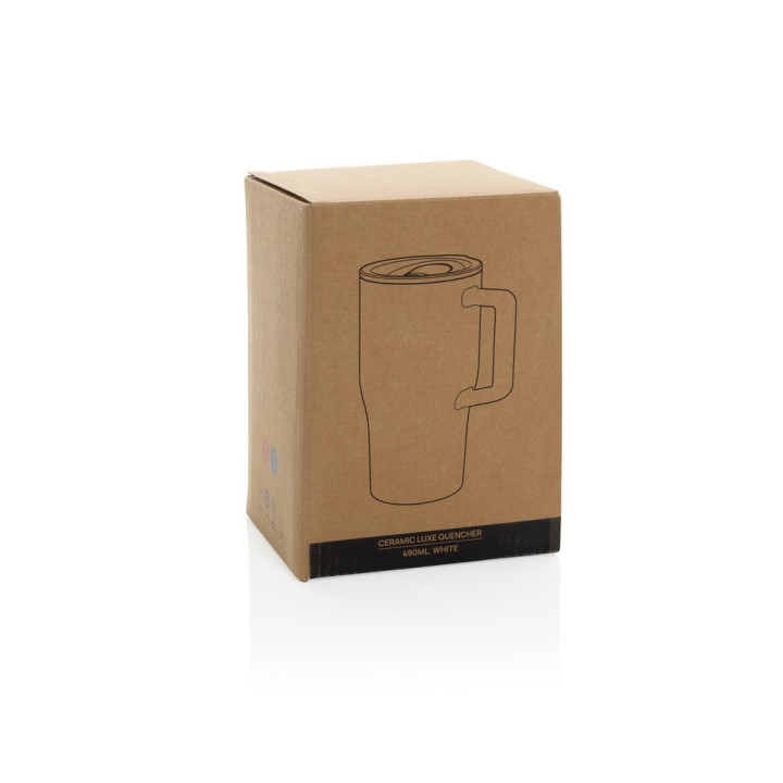 Ceramiczny kubek podrożny 490 ml