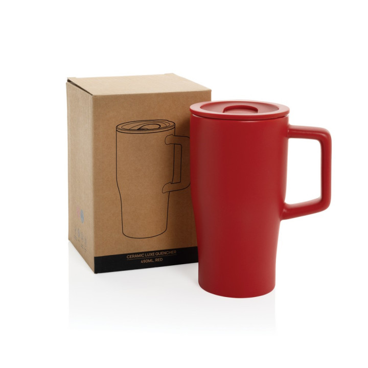 Ceramiczny kubek podrożny 490 ml