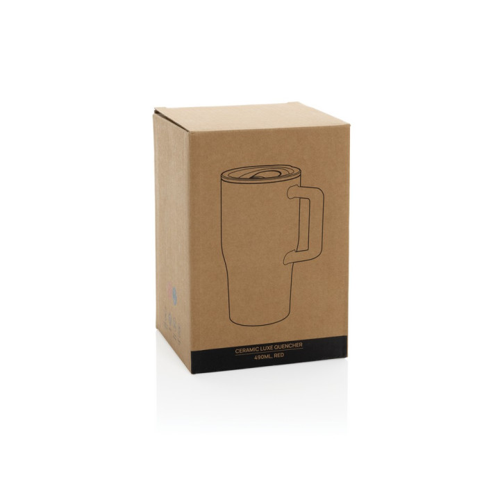 Ceramiczny kubek podrożny 490 ml