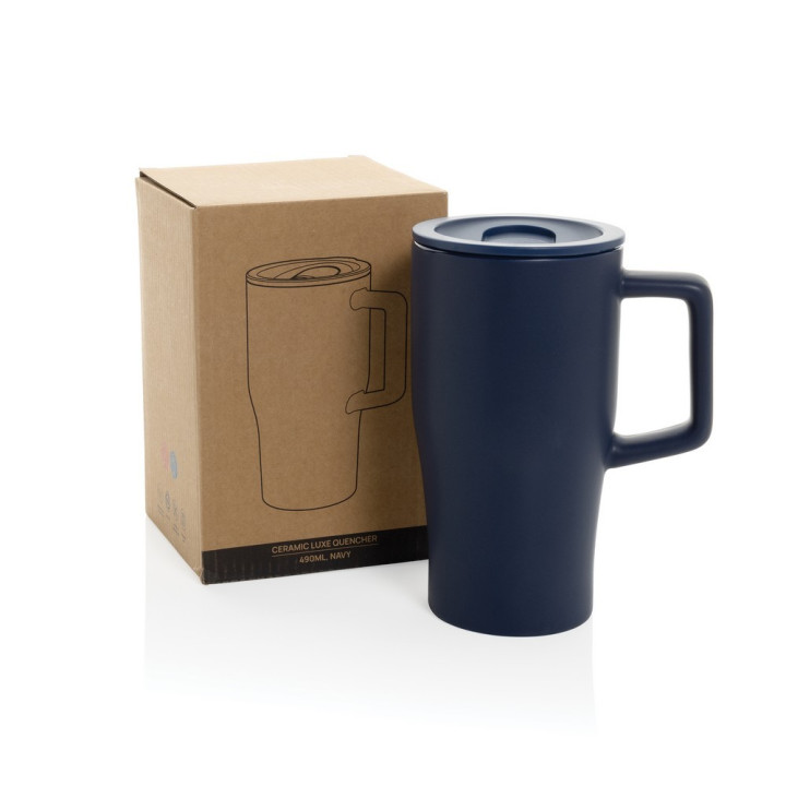 Ceramiczny kubek podrożny 490 ml