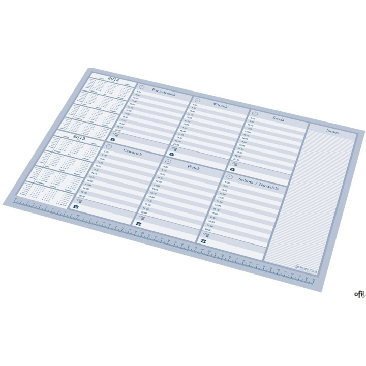 Kalendarz BIUWAR WKŁAD PLAN TYGODNIA 0318-0002-99 PANTA PLAST 2026/2027r.