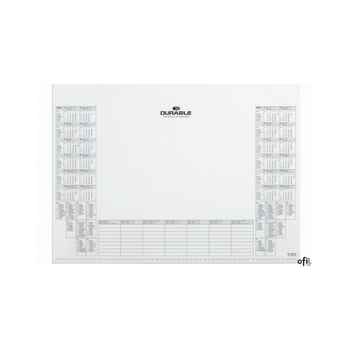 Dodatkowy wkład z kalendarzem (do  7291) 570x410 biały 729202 DURABLE (24-25r)