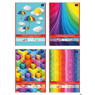 Blok rysunkowy kolorowy 10 kartkowy A4 INTERDRUK