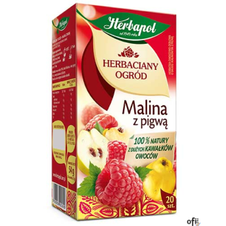 Herbata HERBAPOL HERBACIANY OGRÓD Malina z Pigwą 20t