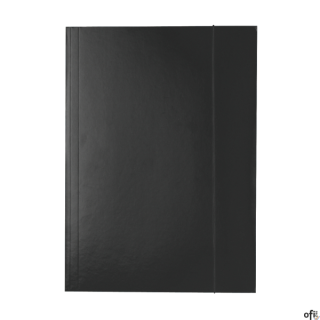 Teczka lakierowana z gumką A4 czarna ESSELTE 13439