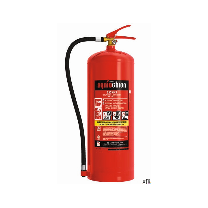 Gaśnica proszkowa 12kg OGP-12XABC C