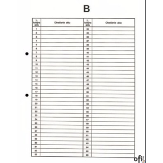 Przekładki do akt osobowych B BIURFOL DRU-055B