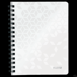 Kołonotatnik w kratkę A5 PP Leitz WOW, biały 46410001