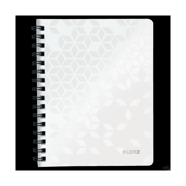 Kołonotatnik w kratkę A5 PP Leitz WOW, biały 46410001