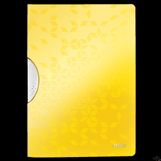 Skoroszyt z klipsem Leitz WOW, żółty 41850016