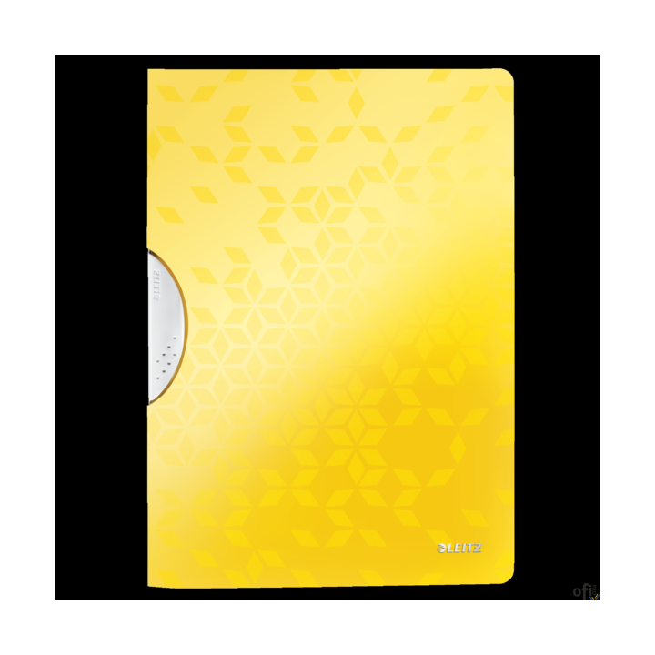 Skoroszyt z klipsem Leitz WOW, żółty 41850016