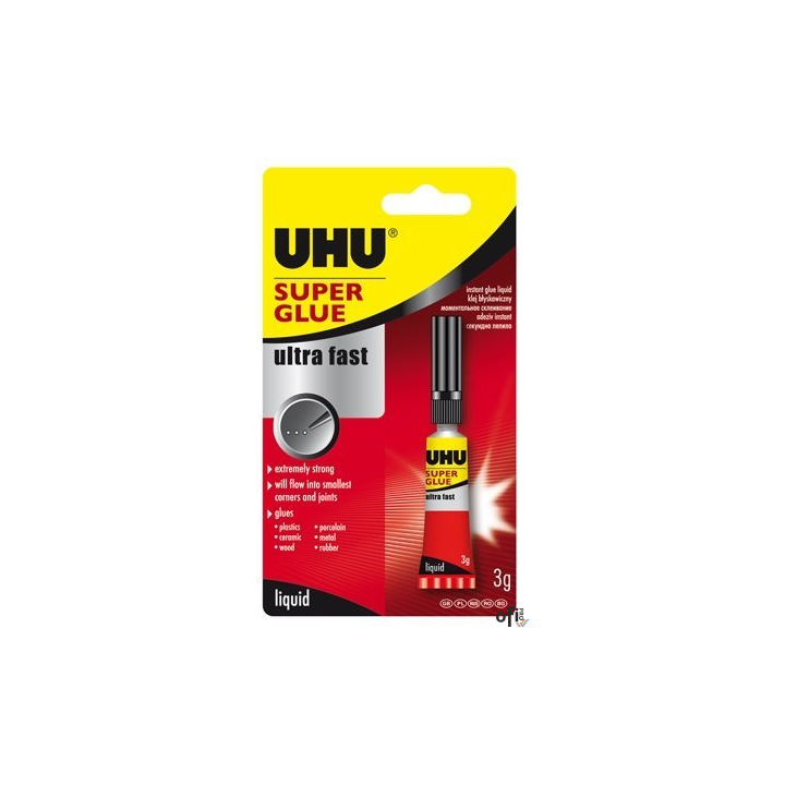 Klej UHU SUPER GLUE CONTROL BLISTER 3g 36015 UHU