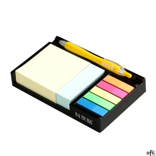 Przyborniki STICKN 21425 z notesami i zakładkami na biurko
