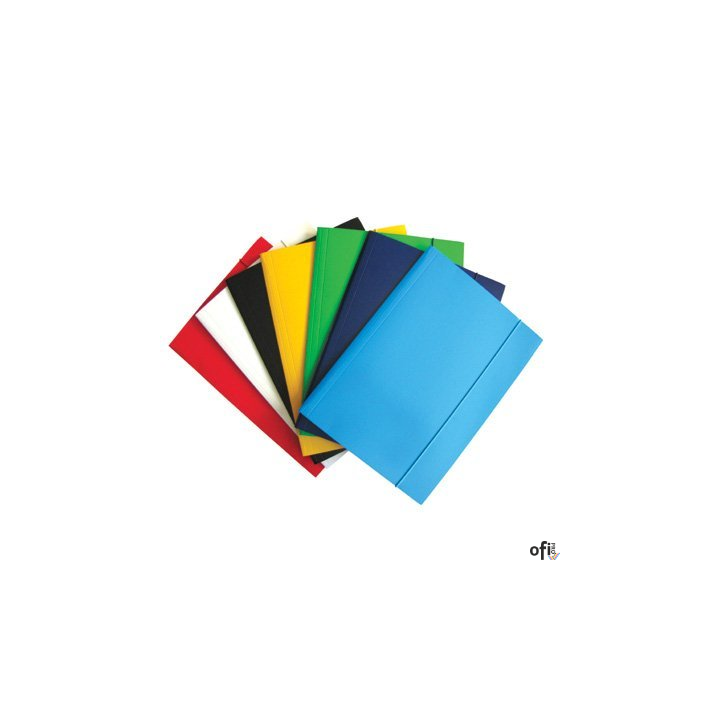 Teczka z gumką DOTTS A4 lakierowana czarna 390g (21235)