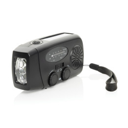 Radio survivalowe AM/FM, power bank 1800 mAh, latarka RescueWave