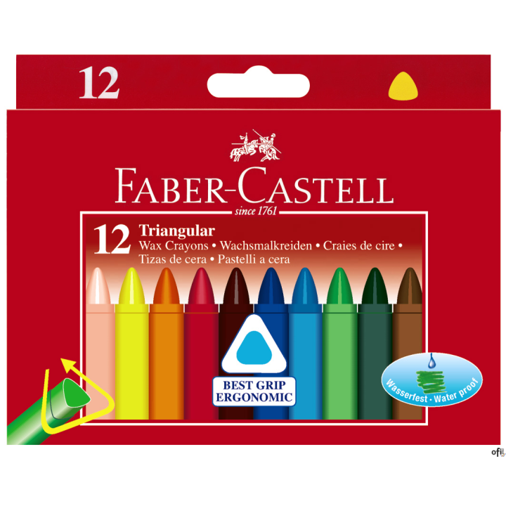 Kredki świec.trójk.12k. 120010 FC