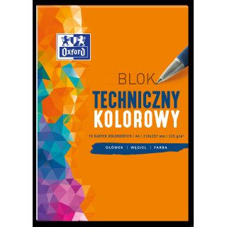 Blok techniczny OXFORD A4 10k 225G kolor 400093230