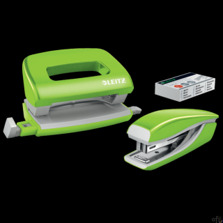 Zszywacz i dziurkacz mini WOW j.zielony 55612064 LEITZ