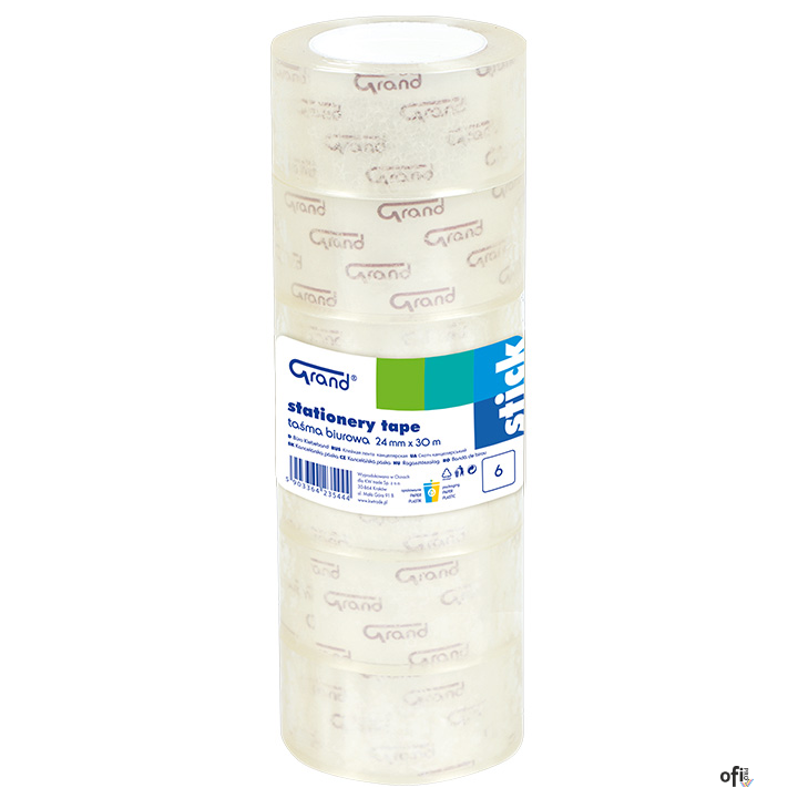 Taśma biurowa GRAND 24x30m opakowanie 6szt. 130-1939