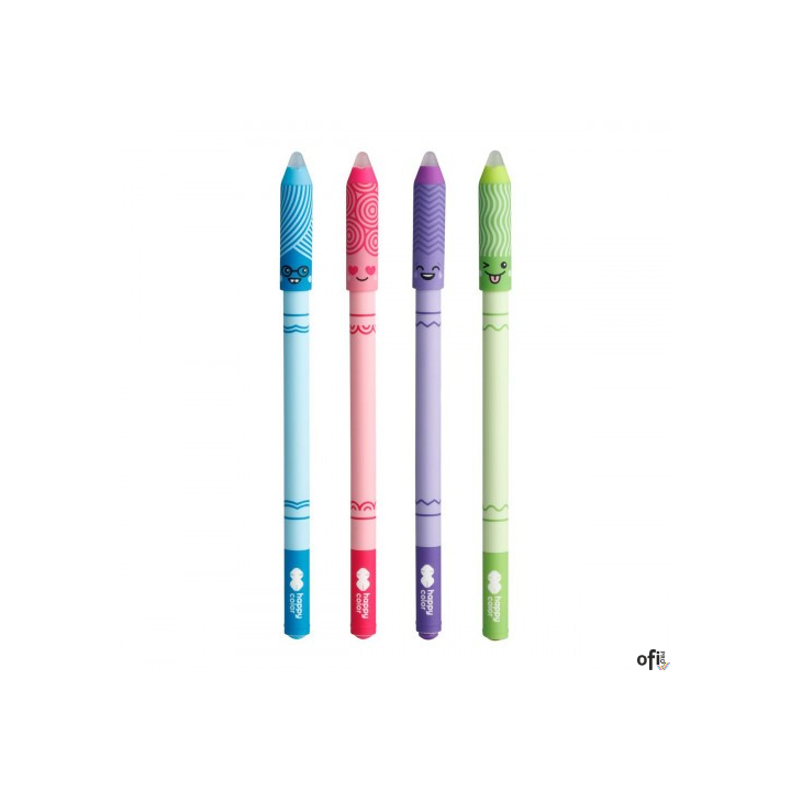 Długopis wymazywalny LOL, 0,5 mm, niebieski, Happy Color