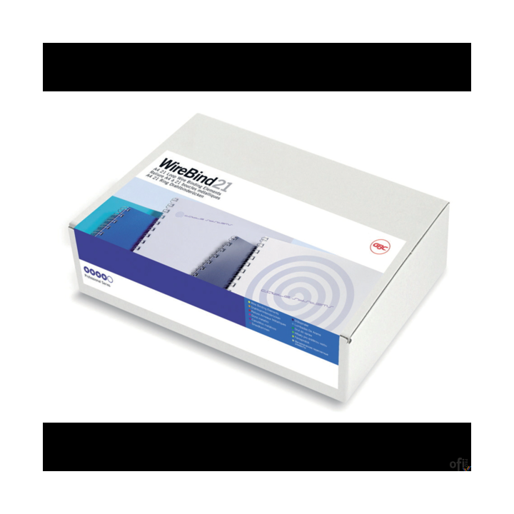 Grzbiety drutowe GBC A4 21L 14mm czarne (100szt) IB165429