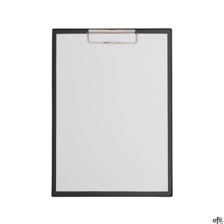 Podkładka Maul A4 z klipsem, powłoka plastikowa, czarna (23352/90 ML)