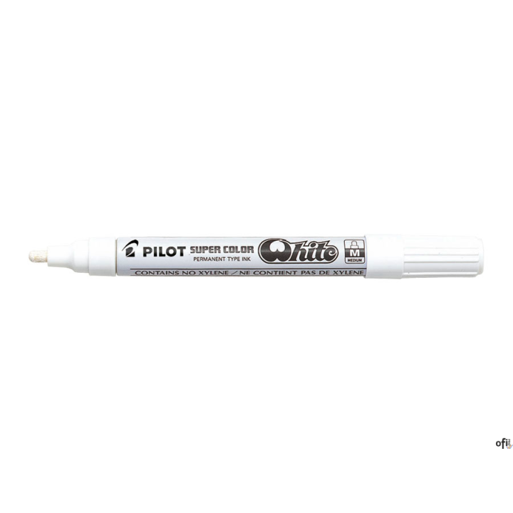 Marker olejowy PILOT grubość M biały PISC-PBWM