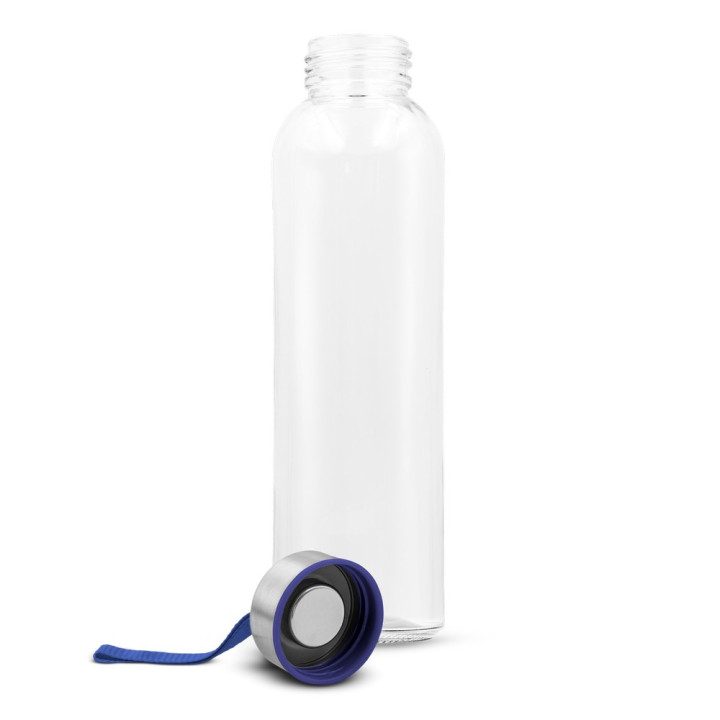 Szklana butelka 500 ml z kolorową wstążką | Viivi