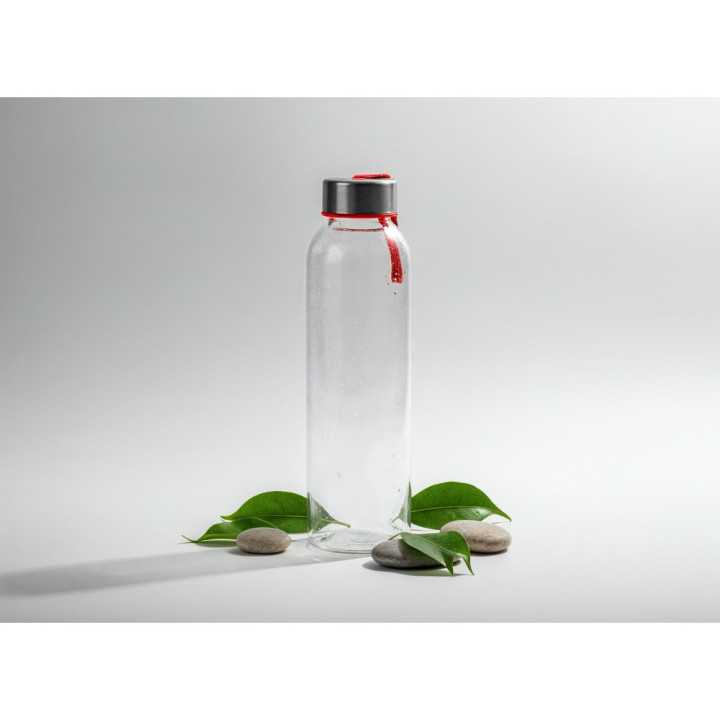 Szklana butelka 500 ml z kolorową wstążką | Viivi
