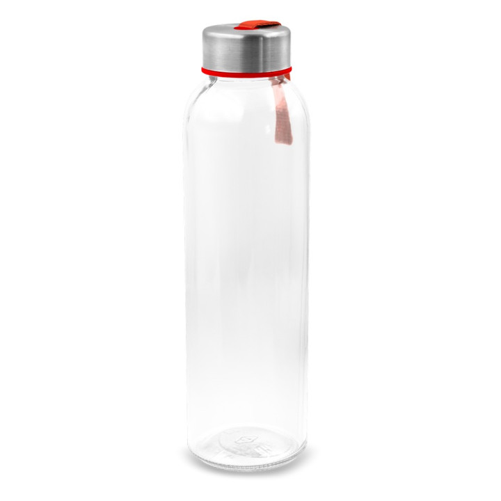 Szklana butelka 500 ml z kolorową wstążką | Viivi