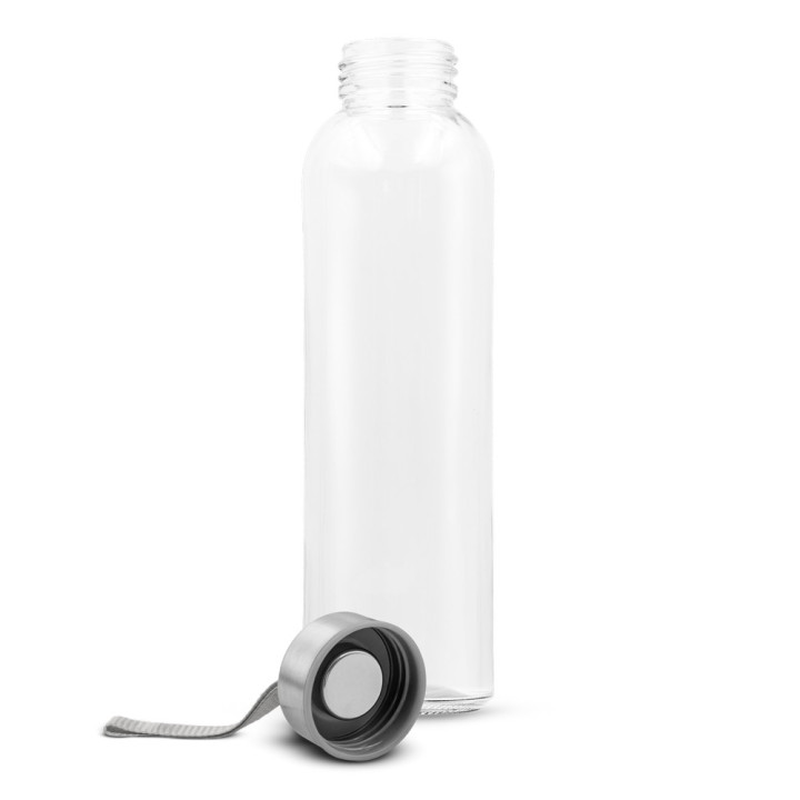 Szklana butelka 500 ml z kolorową wstążką | Viivi