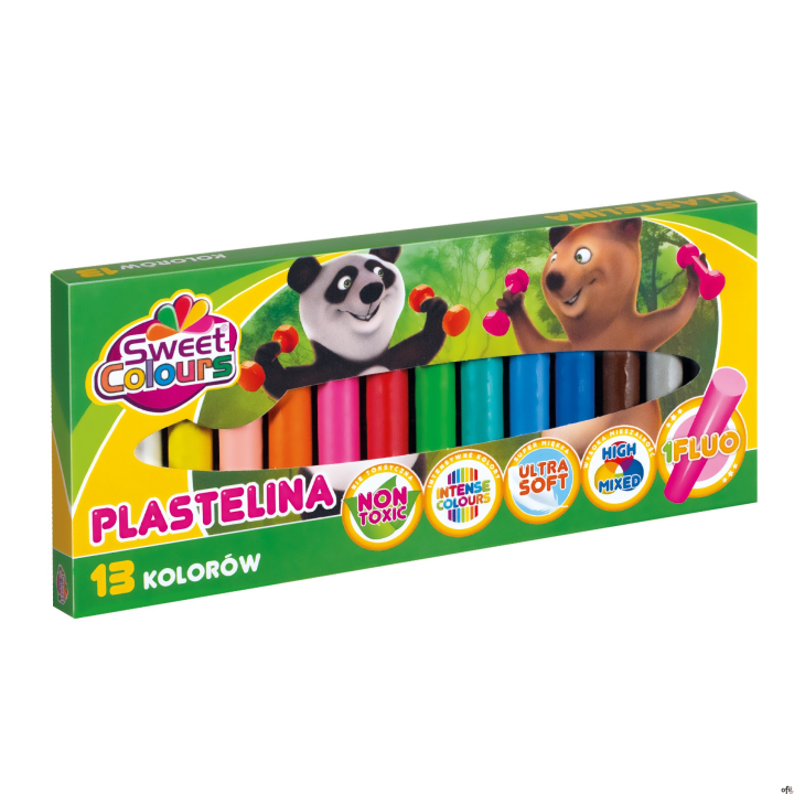 Plastelina 13 kolorów  Sweet Colours 91918 KOMA-PLAST