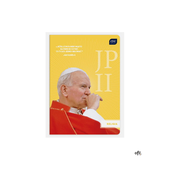Zeszyt A5 32k kratka RELIGIA JPII/FRANCISZEK INTERDRUK