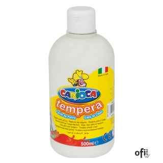 Farba tempera 500 ml, biała CARIOCA 170-2353/170-2648