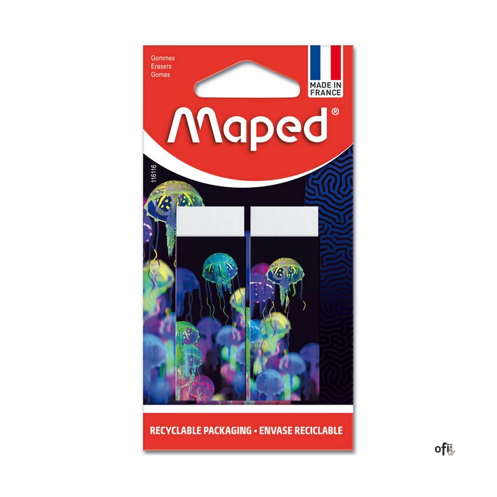 Gumka Deepsea 2 szt blister Maped 116116