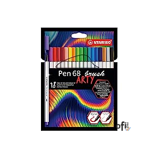 Cienkopis PEN 68 brush 18 wit ARTY 568/18-21-20