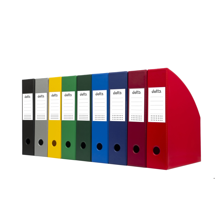 Pojemnik na czasopisma DOTTS A4 7cm granatowy PCV (SD-35-02) SE-DOT-35-02