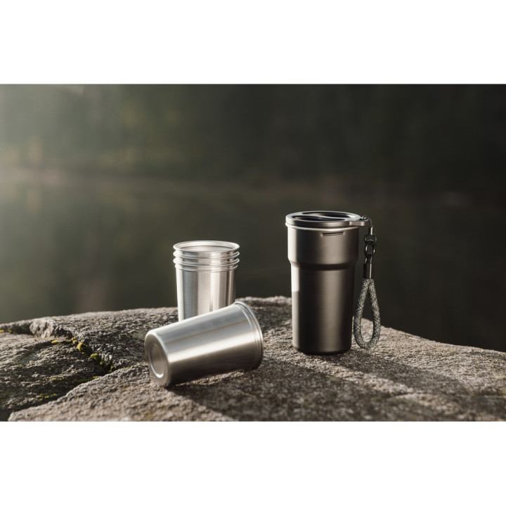 Zestaw kubków podróżnych 250 ml VINGA Parks, 4 el.