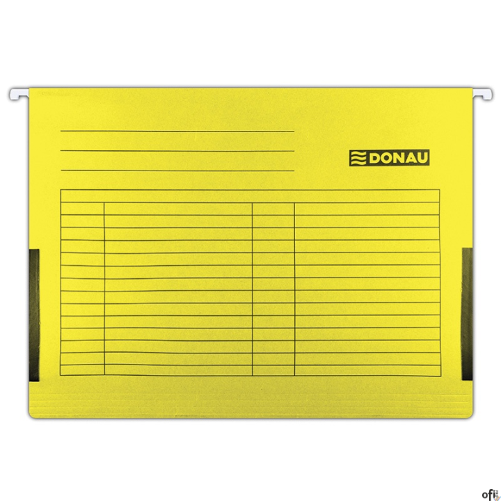 Teczka zaw.A4 żółta z boczkami płóciennymi 7420905-11 DONAU (X)
