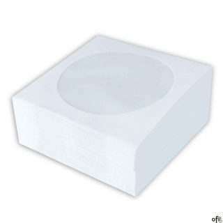 Koperty na CD/DVD z okienkiem (100sztuk) białe