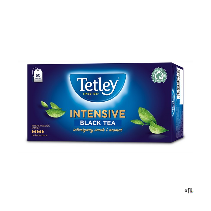 Herbata TETLEY INTENSIVE czarna 50 saszetek z zawieszką