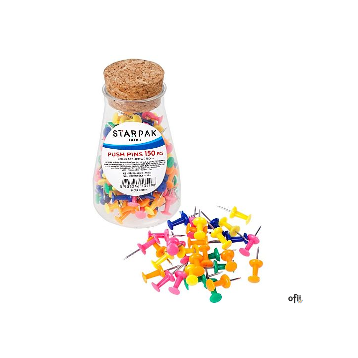 Pinezki beczułki (150 szt.) 420149/429649 TITANUM tablicowe