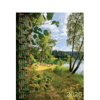 Kalendarz Plakatowy B-1, P06 - JEZIORO 2026