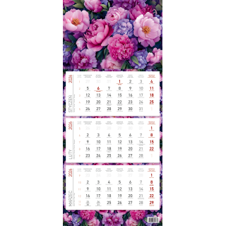 Kalendarz trójdzielny ekonomiczny KS045B KWAITY 2026 WOKÓŁ NAS