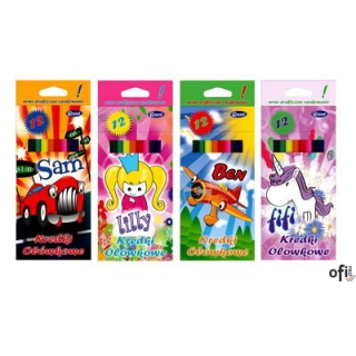 Kredki ołówkowe UNIONL, 12kolorów 170-1373