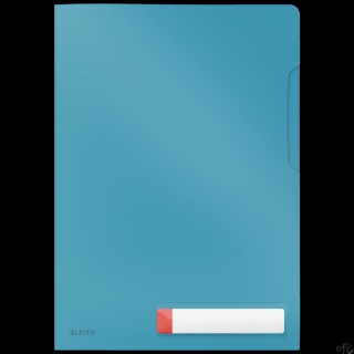 Folder A4 z kieszonką na etykietę Leitz Cosy, niebieska 47080061